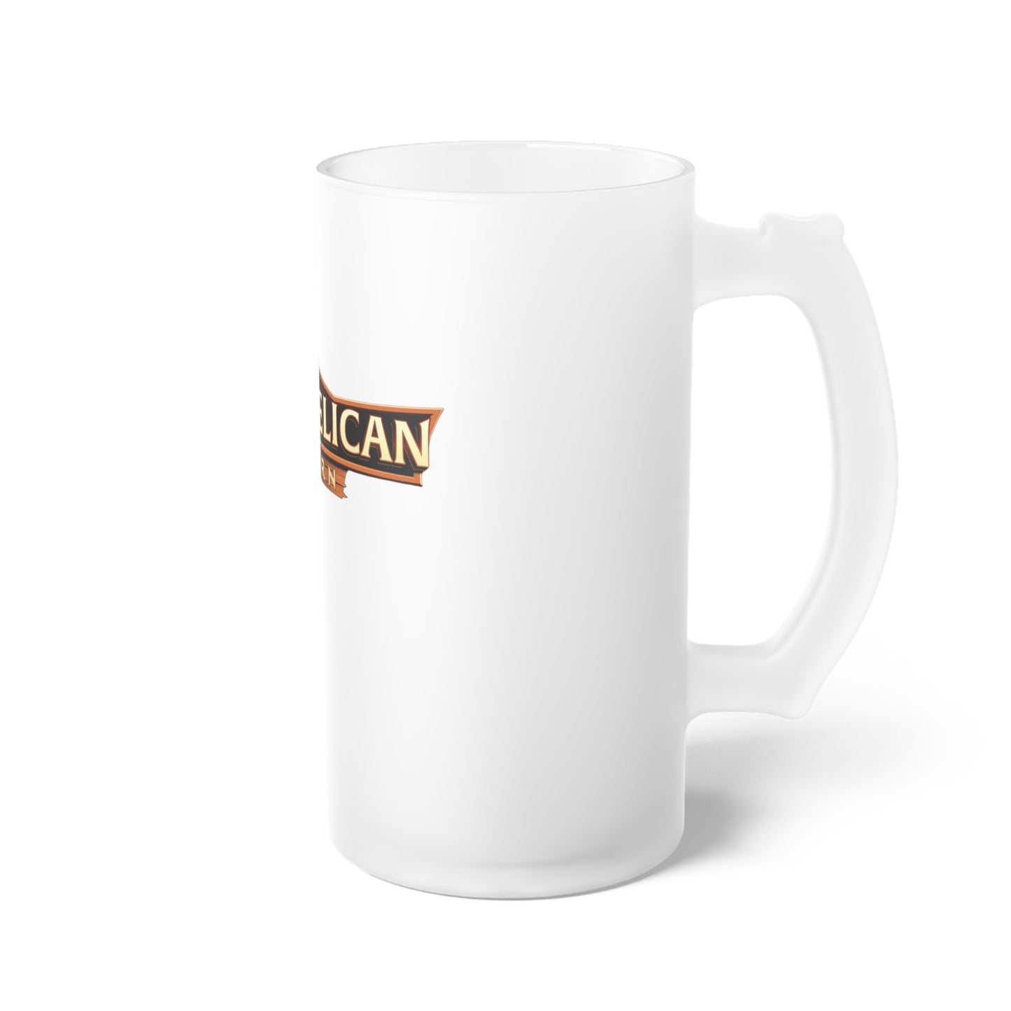 Tipsy Pelican Tavern Frosted Glass Beer Mug