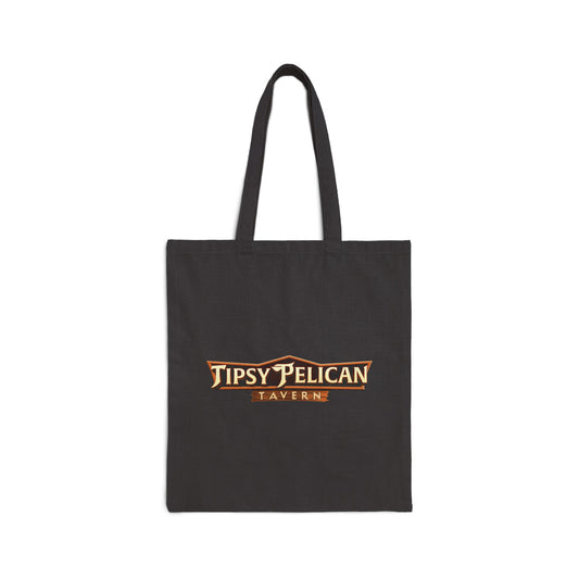 Tipsy Pelican Tavern Cotton Canvas Tote Bag