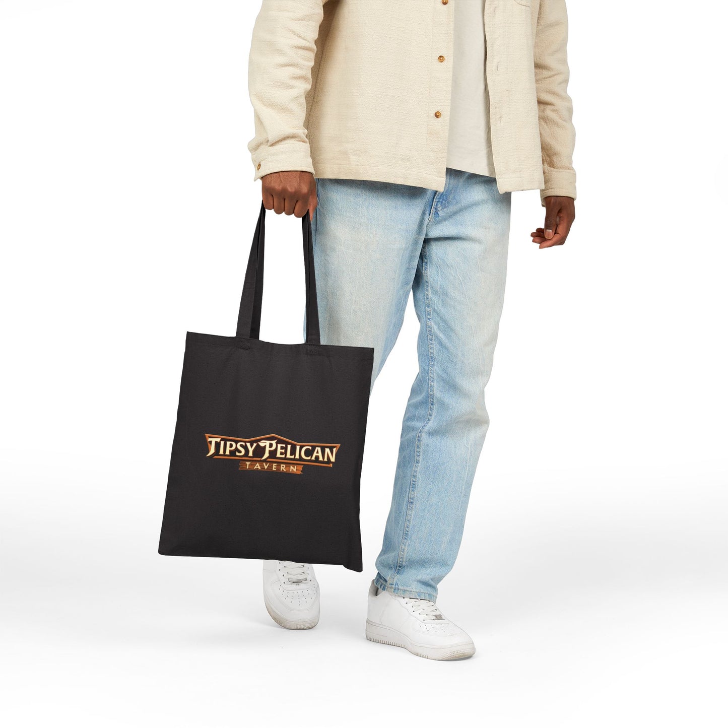 Tipsy Pelican Tavern Cotton Canvas Tote Bag